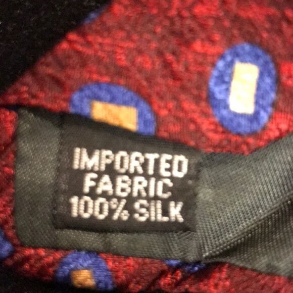 Vintage Geoffrey Bean Red Geometric Tie - Picture 7 of 9